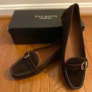 Talbots Mahogany Suede Loafers